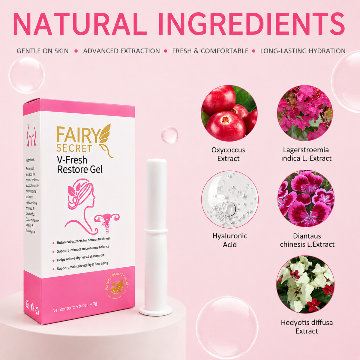 FairySecret® V-Fresh Restore Gel | Natural Botanical Feminine Care